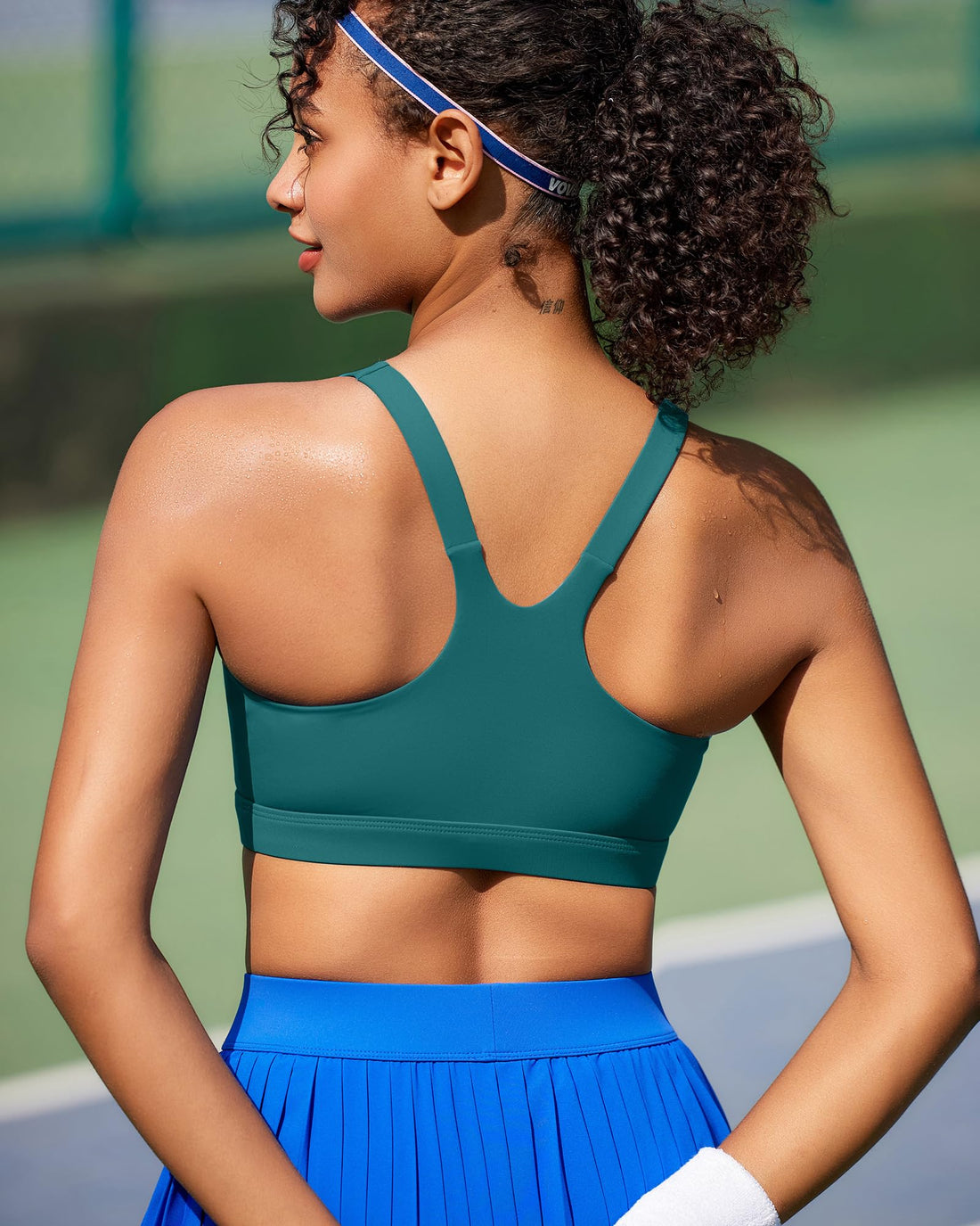RUNNING GIRL® High-Impact Crisscross Back Sports Bra with Removable Pads
