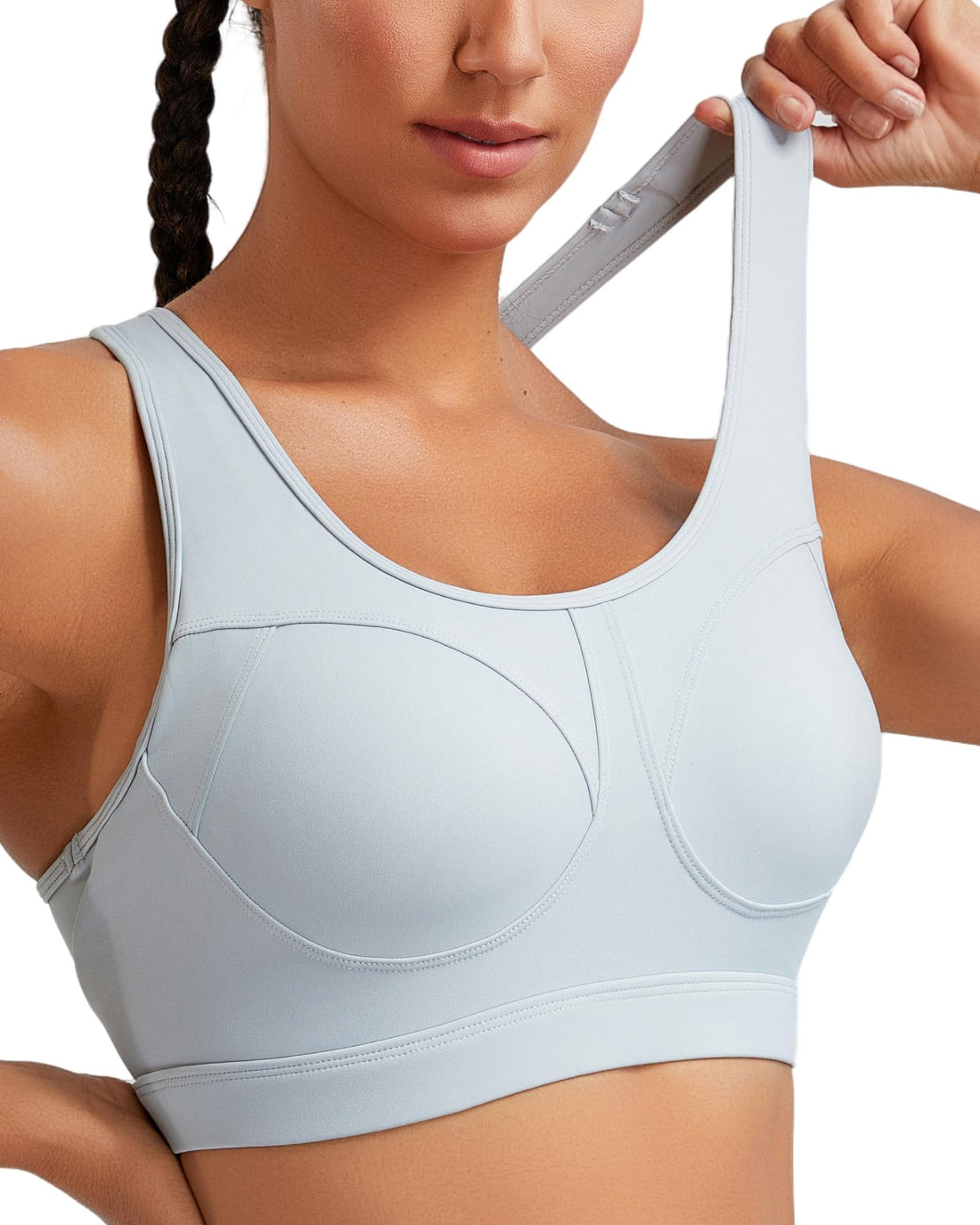 RUNNING GIRL® High-Impact Racerback Sports Bra | Molded Cup High Support Bra for Women
