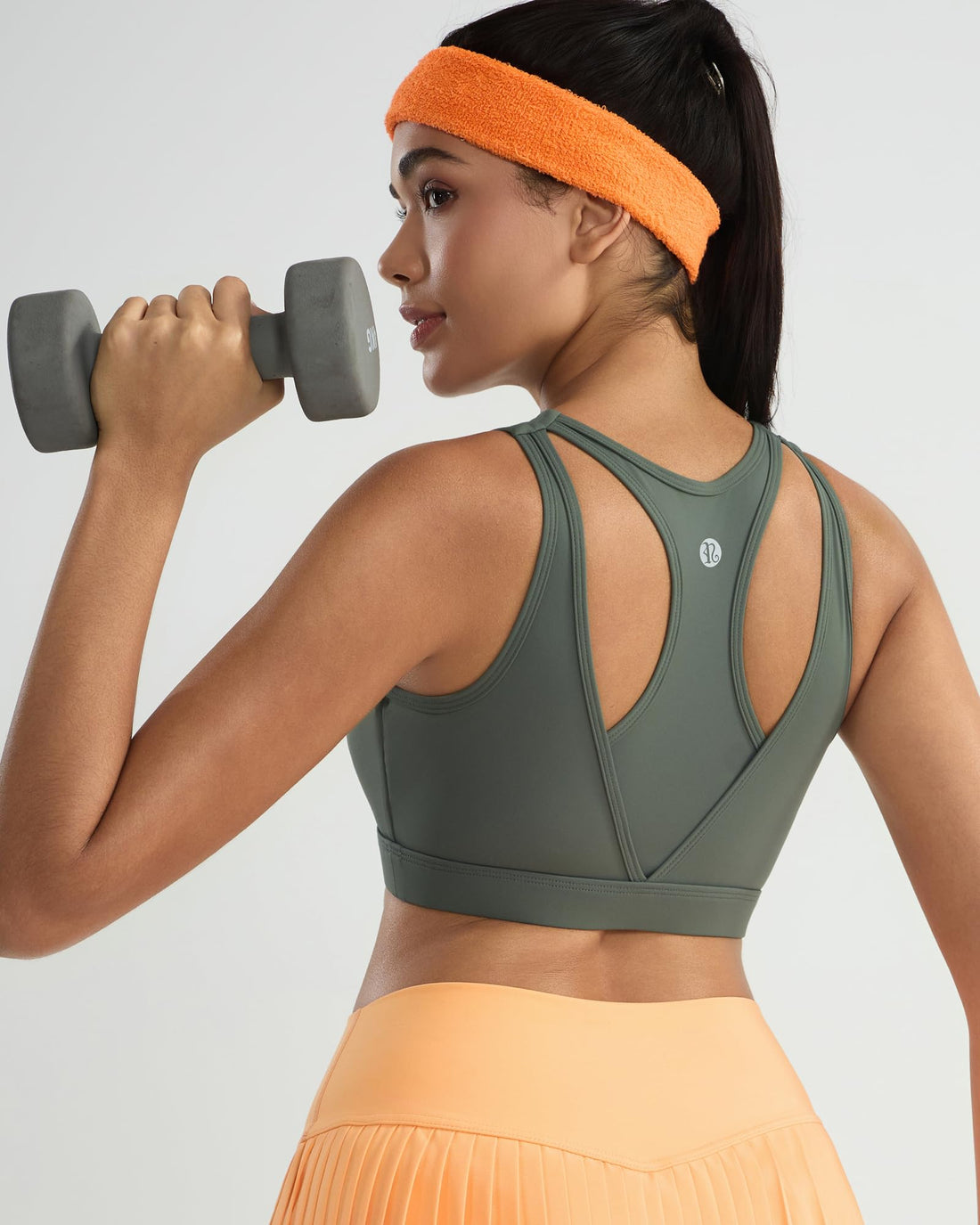 RUNNING GIRL® High-Support Racerback Tank Style Sports Bra | Fixed Molded Cups