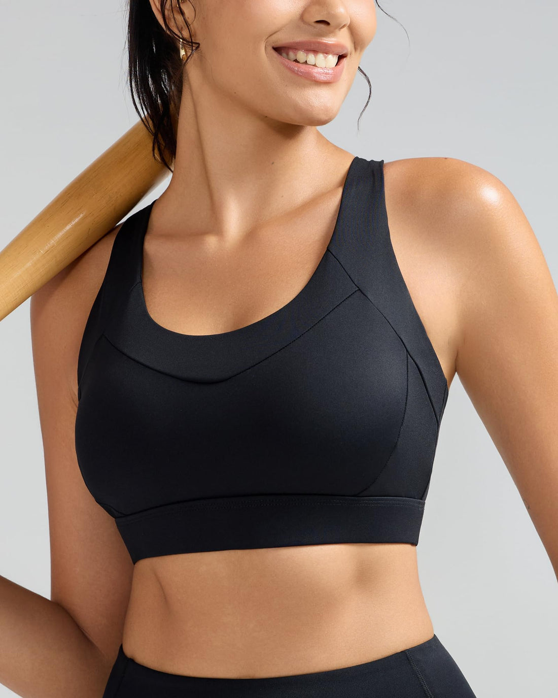 RUNNING GIRL® Medium-High Support Crisscross Back 2-1 Versatile Sports Bra