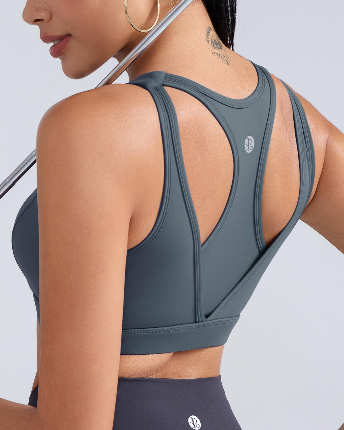 RUNNING GIRL® High-Support Racerback Tank Style Sports Bra | Fixed Molded Cups