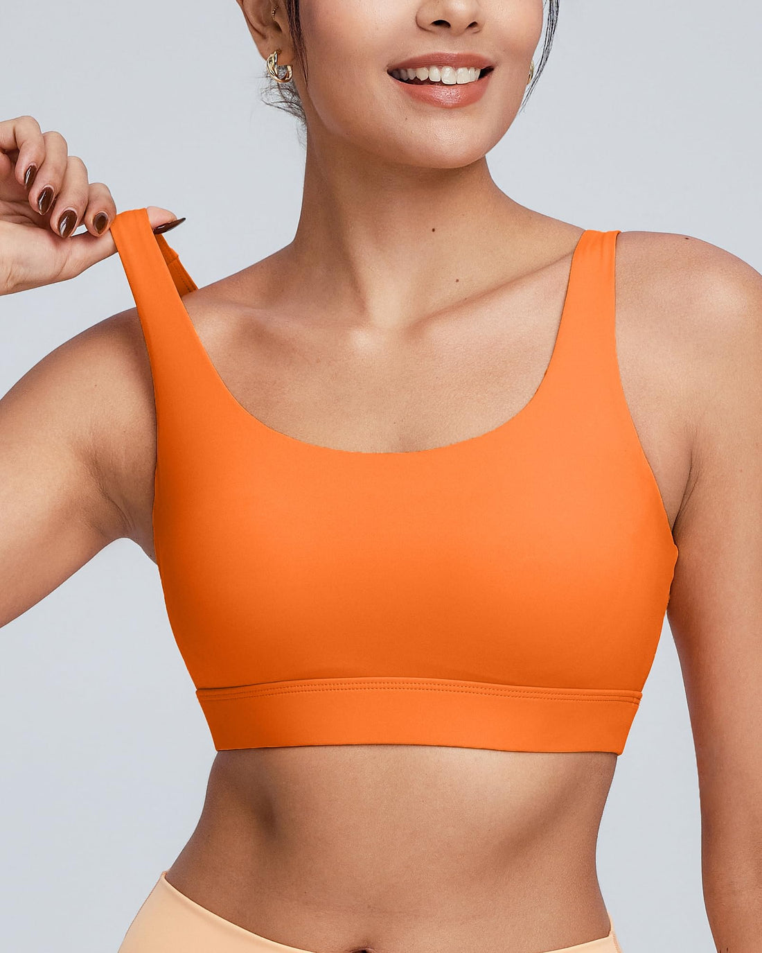 RUNNING GIRL® Medium-High Support Crisscross Back Molded Cup Sports Bra