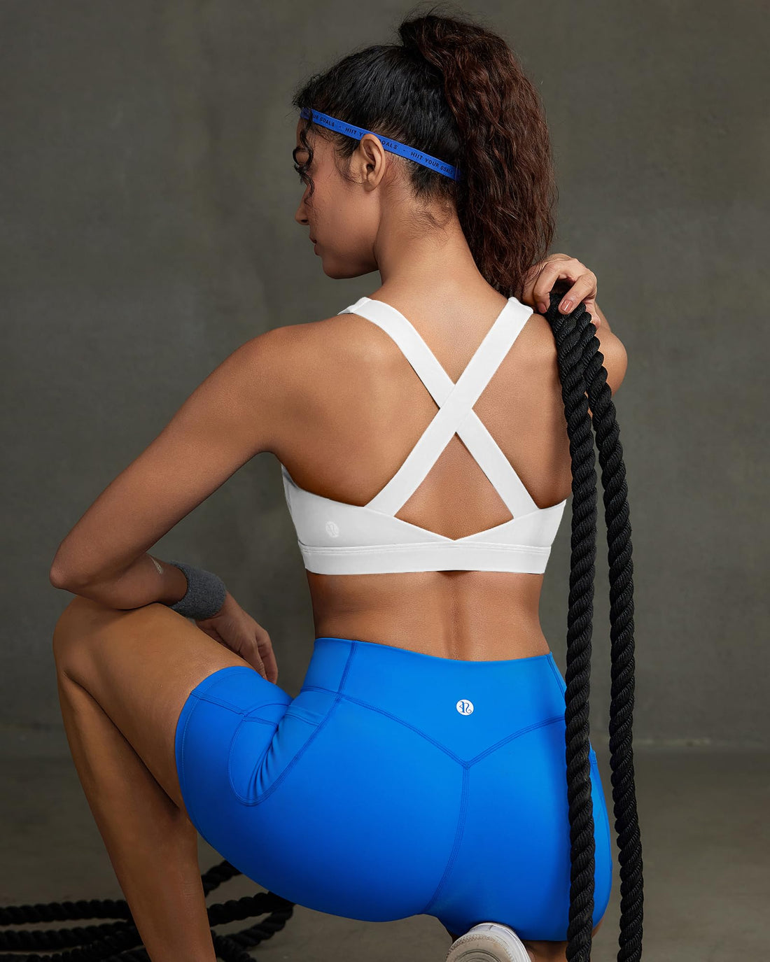 Strappy Criss-Cross Back Yoga & Gym Sports Bra with Removable Pads - Medium Support