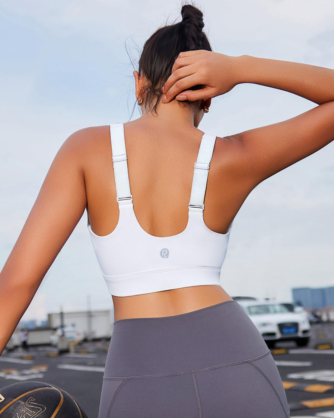 Plus Size Full‑Coverage High Impact Sports Bra, Wirefree Bounce Control Running Bra