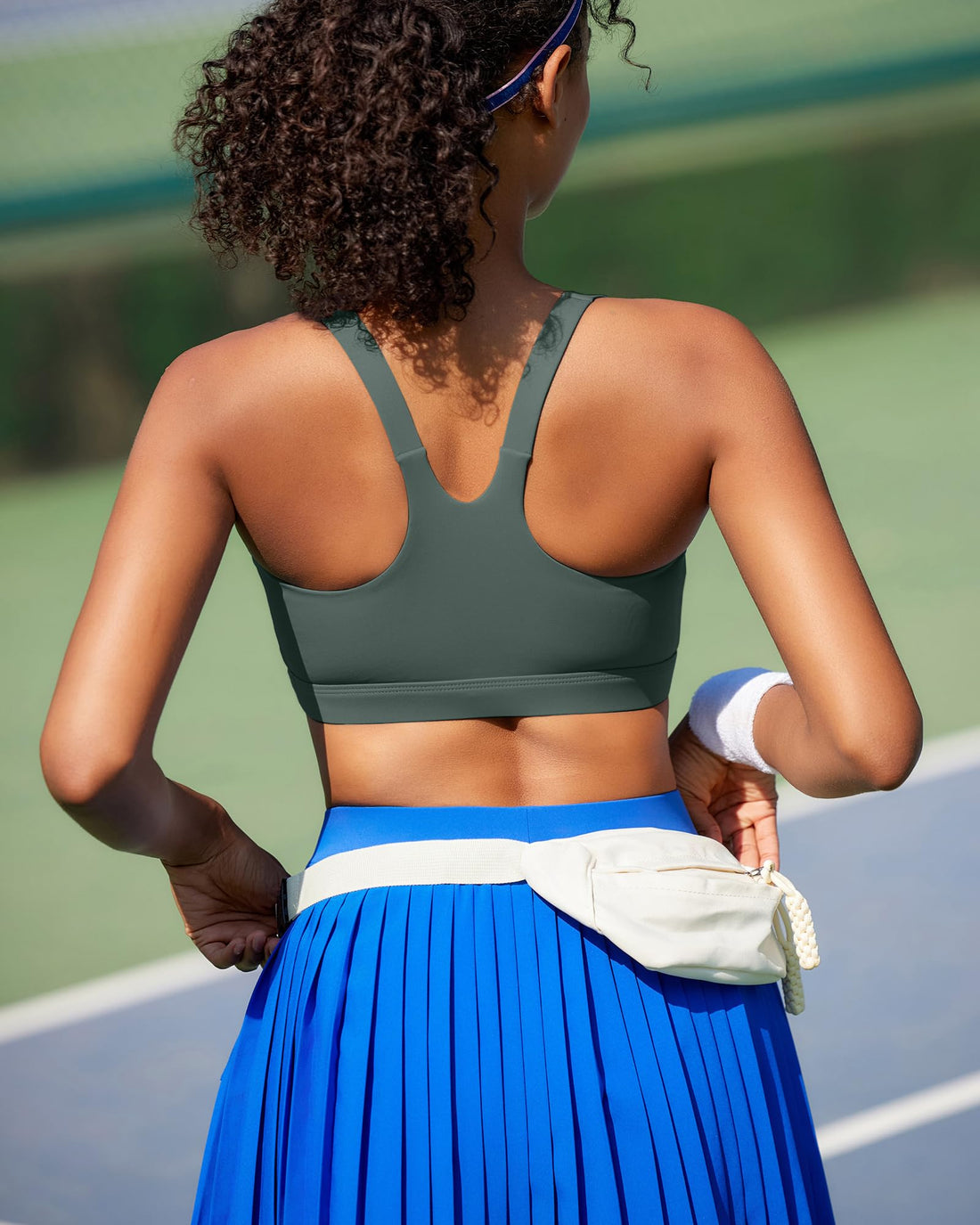 RUNNING GIRL® High-Impact Crisscross Back Sports Bra with Removable Pads