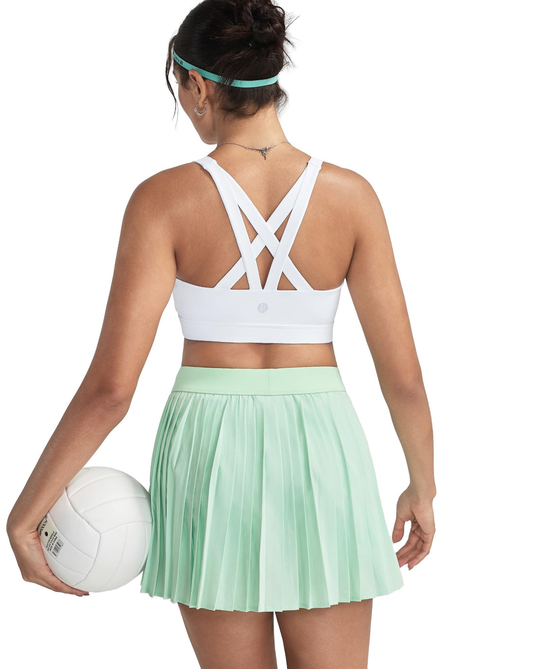 RUNNING GIRL® Sexy Criss-Cross Back Sports Bra | Medium-Support Yoga Bra with Removable Pads