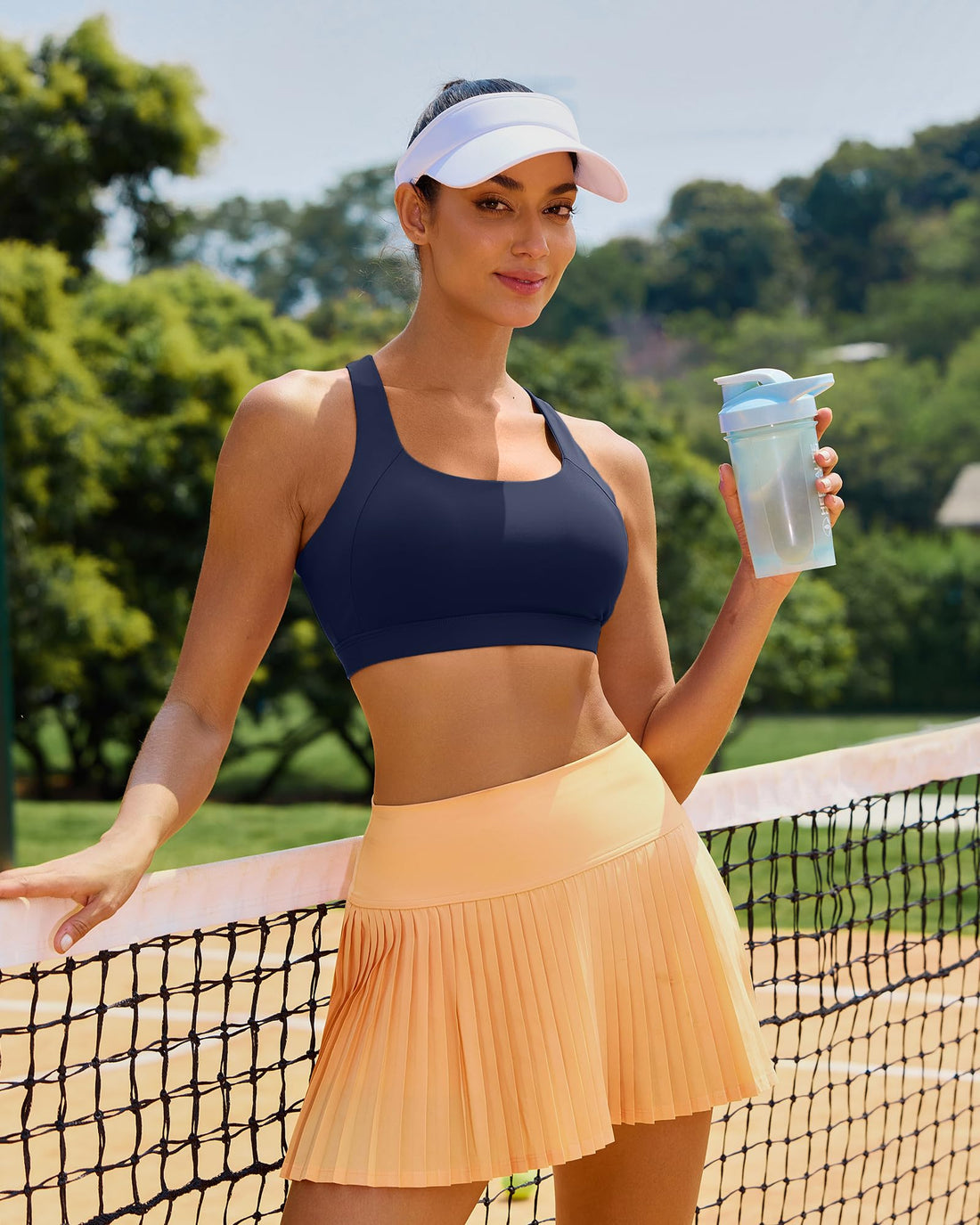 RUNNING GIRL® Women High Impact Sports Bra Crisscross Back Removable Cups