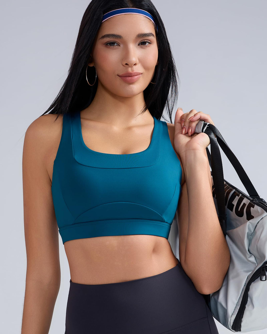 RUNNING GIRL® High-Support Racerback Tank Style Sports Bra | Fixed Molded Cups
