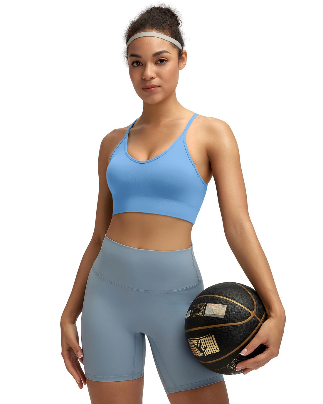 RUNNING GIRL® Sexy Criss-Cross Back Yoga Bra | Seamless Medium-Support Sports Bra