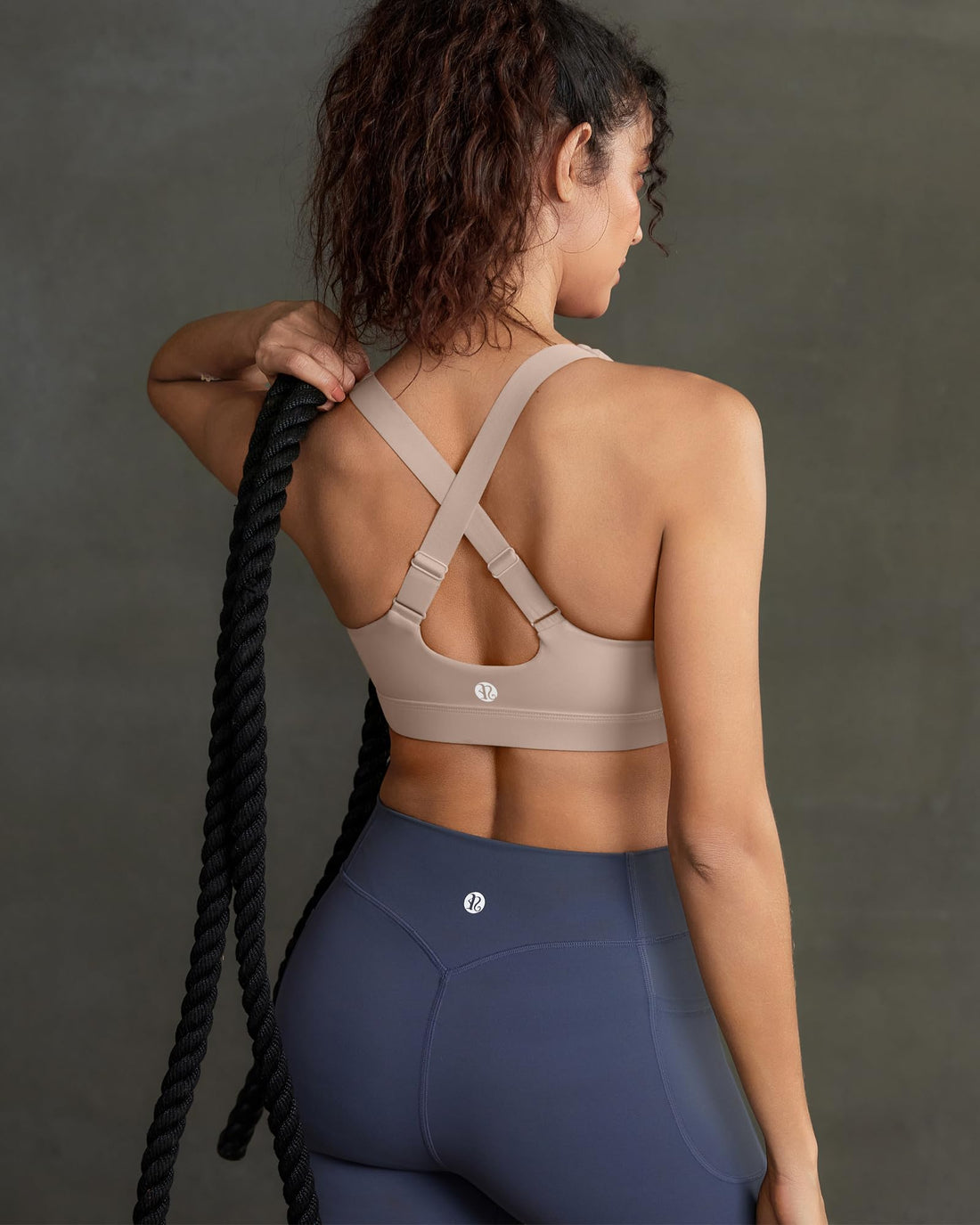 High Impact Sports Bra for Women, Adjustable Straps High Support Workout Bra