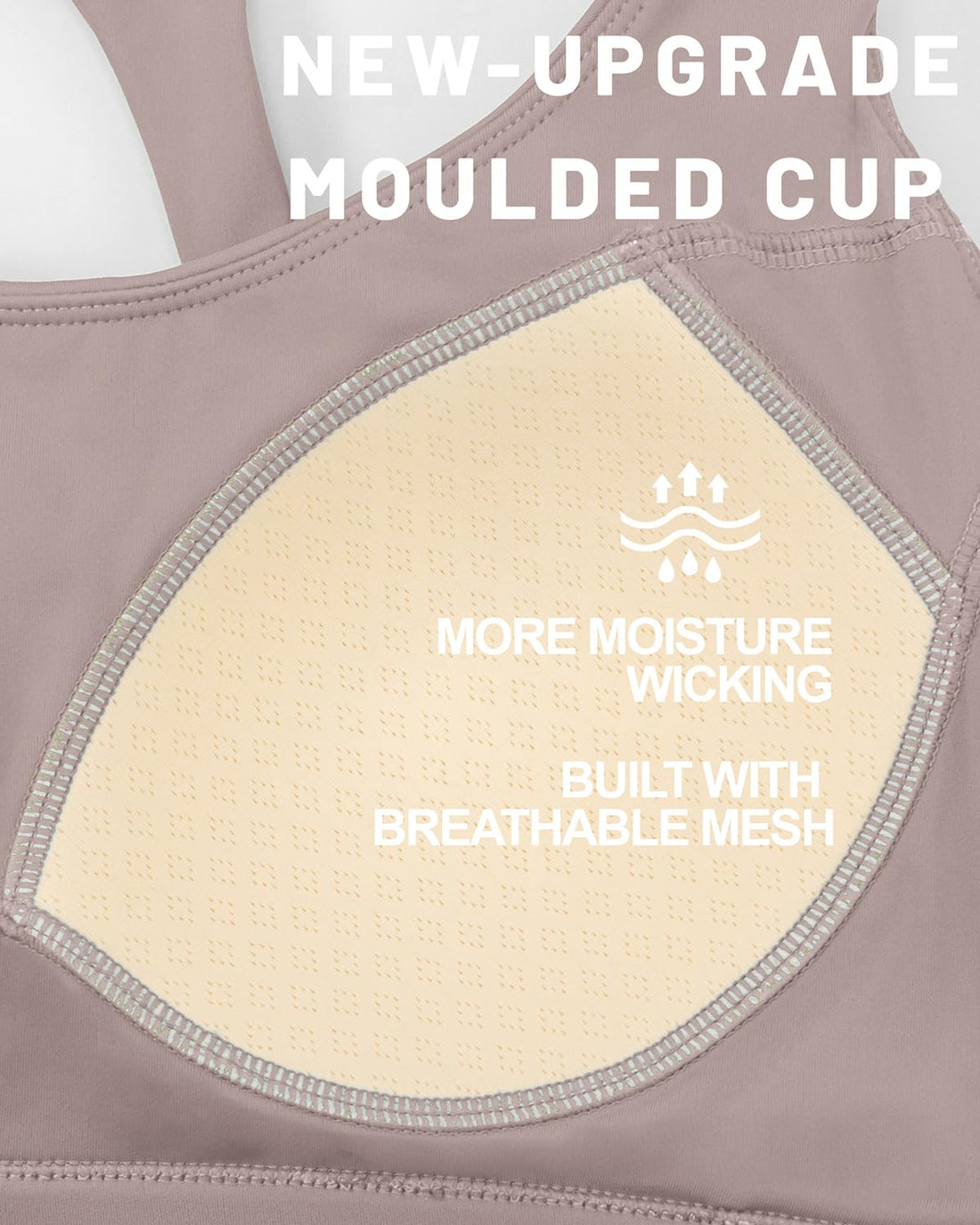 RUNNING GIRL® High-Support Racerback Tank Style Sports Bra | Fixed Molded Cups