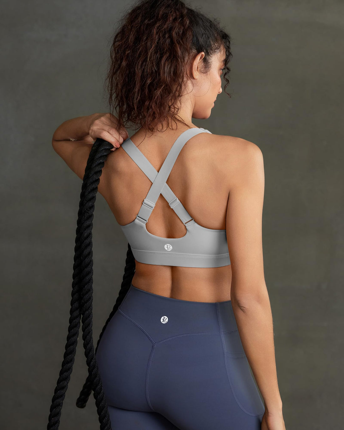 High Impact Sports Bra for Women, Adjustable Straps High Support Workout Bra