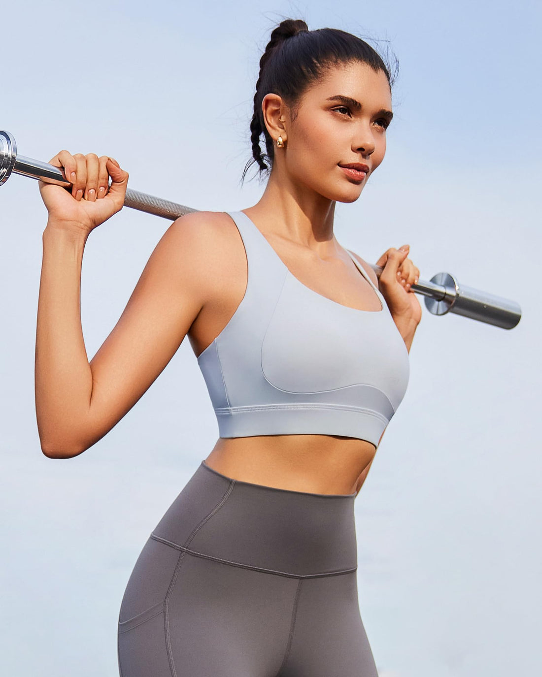 Plus Size Full‑Coverage High Impact Sports Bra, Wirefree Bounce Control Running Bra