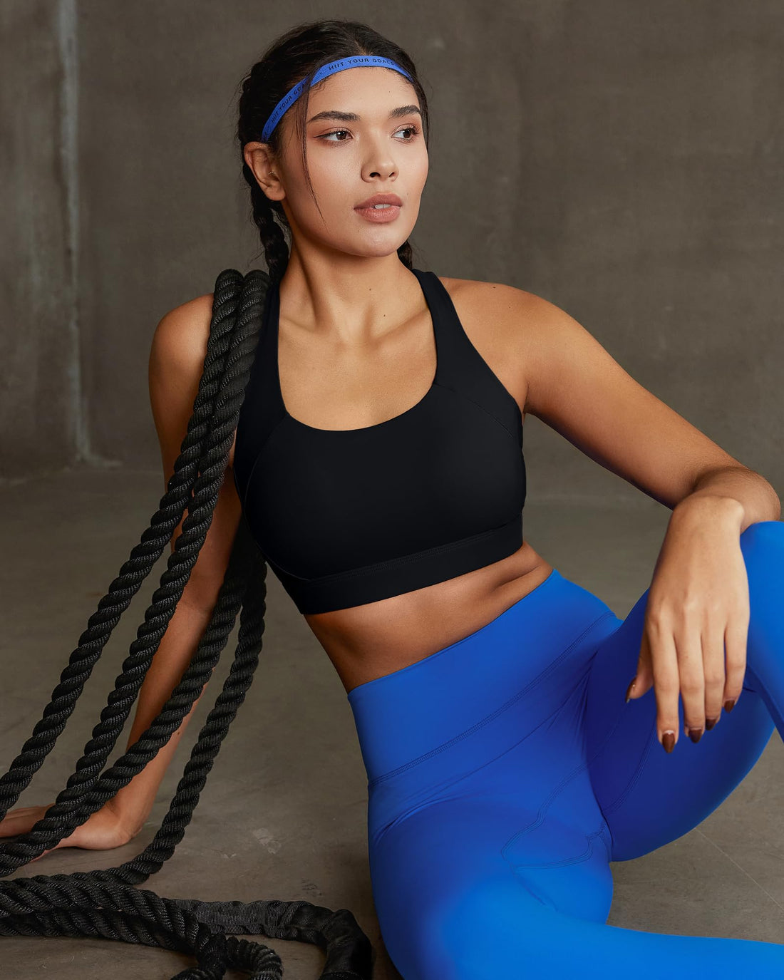 RUNNING GIRL® High Support Molded Cup Sports Bra with Sewn-in Pads