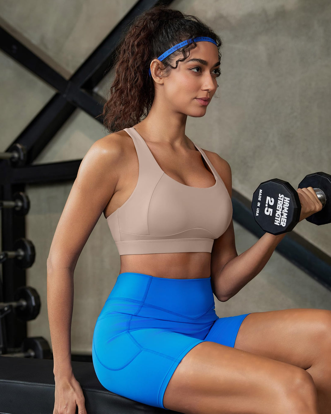 High Impact Sports Bra for Women, Adjustable Straps High Support Workout Bra