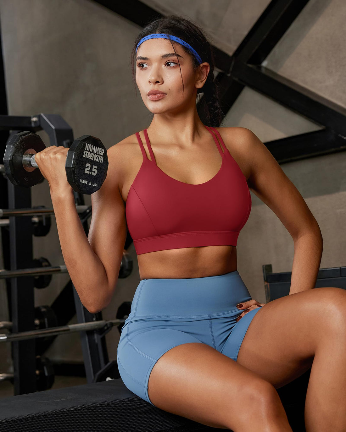 RUNNING GIRL® Sexy Crisscross Yoga Bra | Thin Breathable Strappy Back Sports Bra