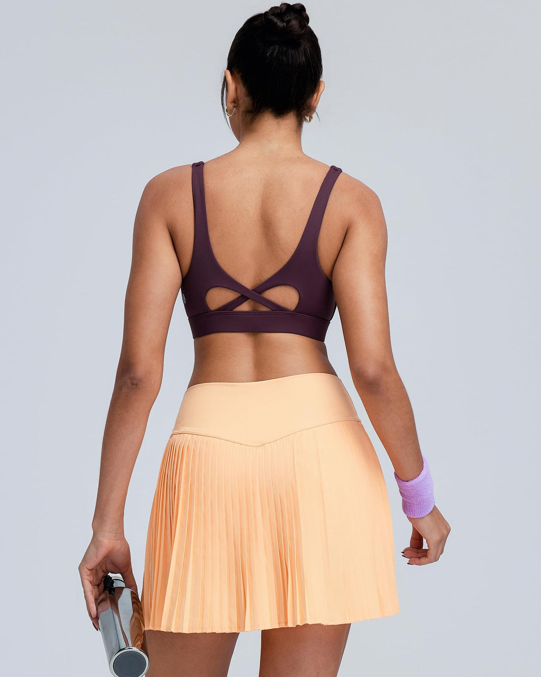 RUNNING GIRL® Medium-High Support Crisscross Back Molded Cup Sports Bra