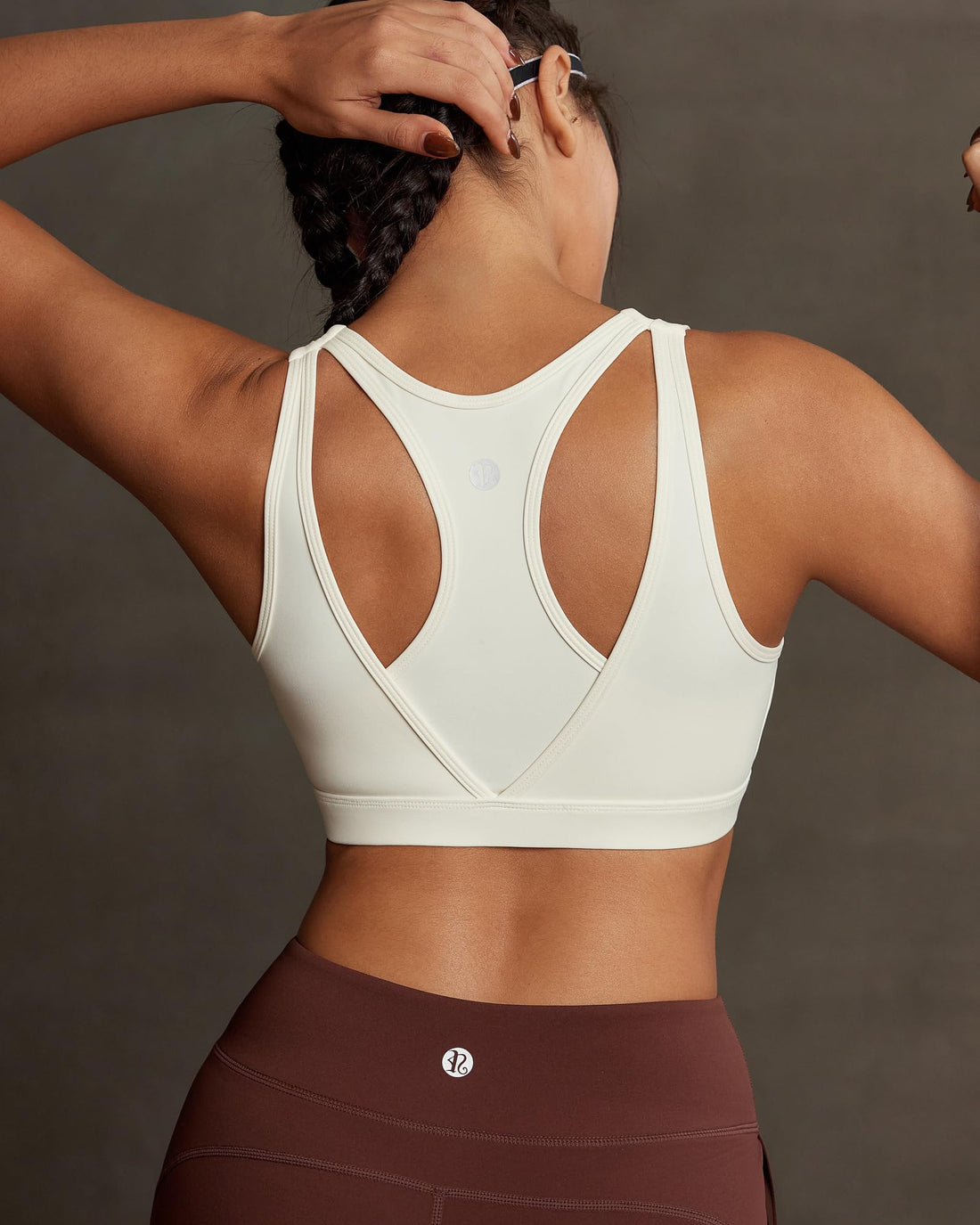 RUNNING GIRL® High-Support Racerback Tank Style Sports Bra | Fixed Molded Cups