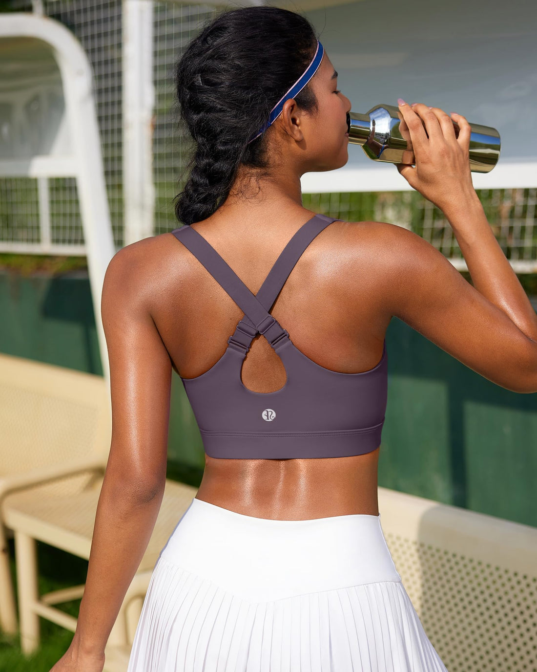 Plus Size Full‑Coverage High Impact Sports Bra, Wirefree Bounce Control Running Bra