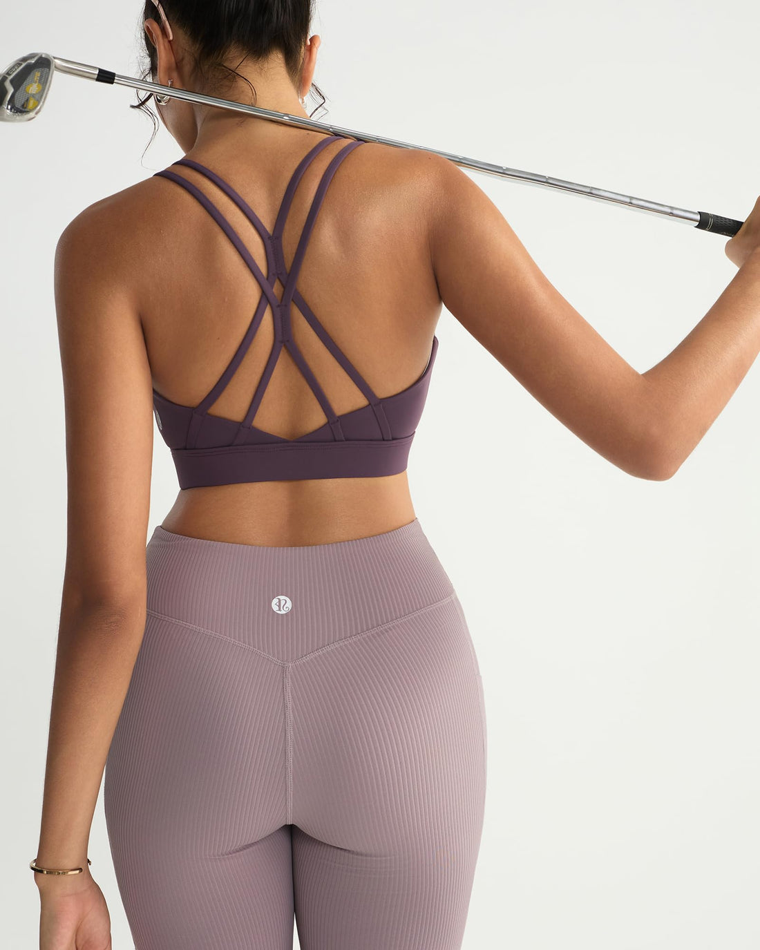 RUNNING GIRL® Strappy Criss-Cross Yoga Bra | Removable Cups & Medium Support Sculpting Bra
