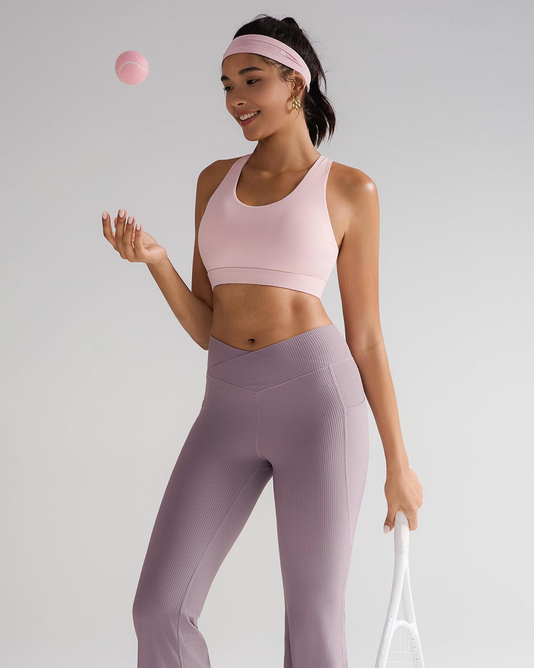 RUNNING GIRL® Medium-Support Criss-Cross Sports Bra | Removable Pads & Strappy Back