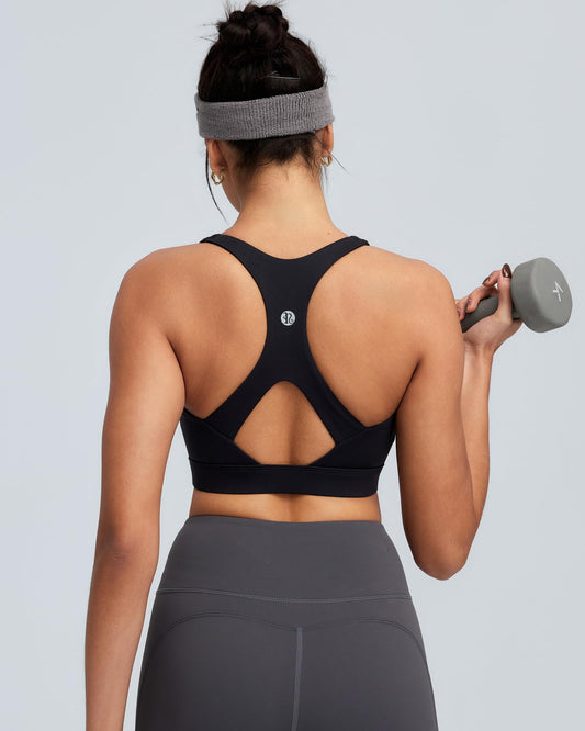 RUNNING GIRL® High Support Molded Cup Sports Bra with Sewn-in Pads