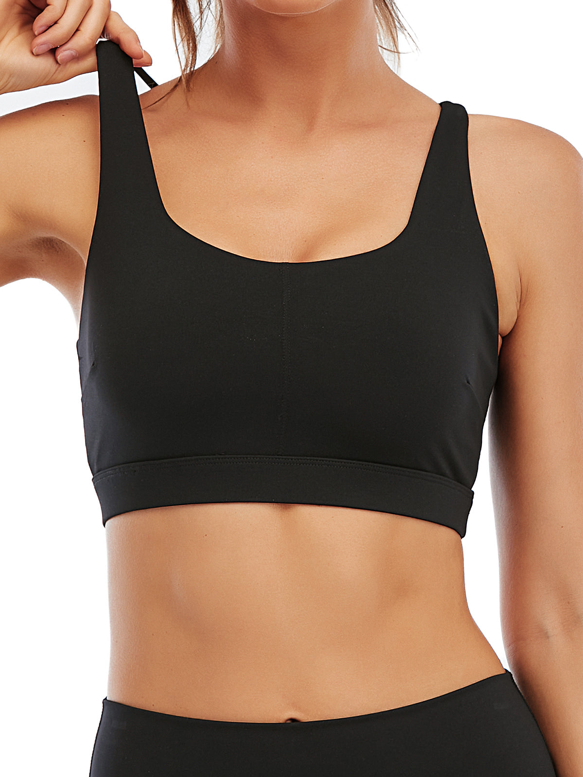 Crisscross Strappy Sports Bra